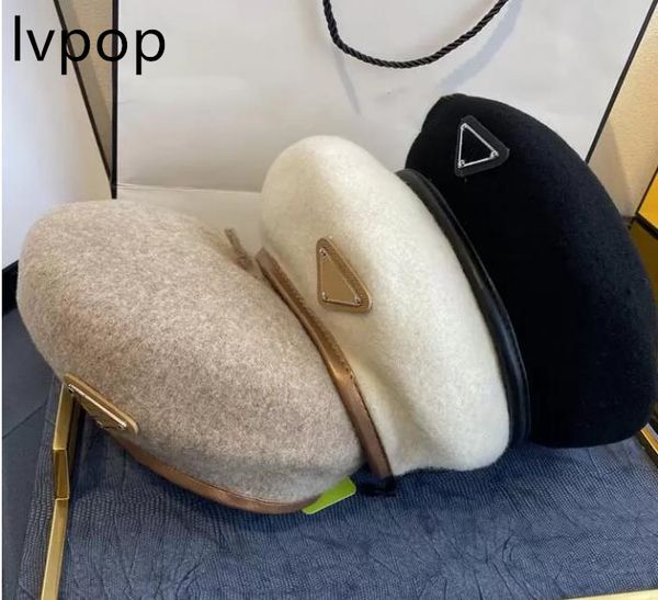 

luxury designer beret winter tie-dye cashmere letter hat beret cap lady outdoor travel windproof vacation bonnet caps berets, Blue;gray