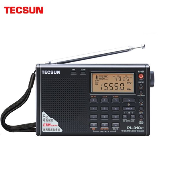 Tecsun PL-310ET Rádio completo Demodulador Digital FM / AM / SW / LW Portable Estéreo para Inglês Russo Usuário 210625