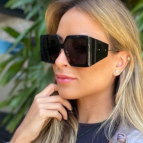

outdoor eyewear women luxury square sunglasses for men oversized black grey original brand design sun glasses female fashion shades