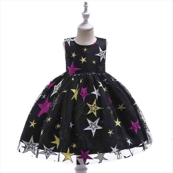 

children princess for girls girl dresses clothes baby wedding party sequins stars tutu carnival embroidered, Red;yellow