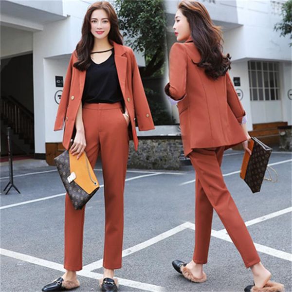

women's tracksuits 2021 autumn fashion casual ladies suit female korean version of the self-cultivation chic temperament two-piece tide, Gray