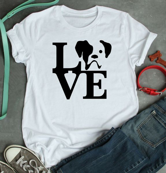 

i love my boxer t-shirt, gifts for dog lovers, White;black