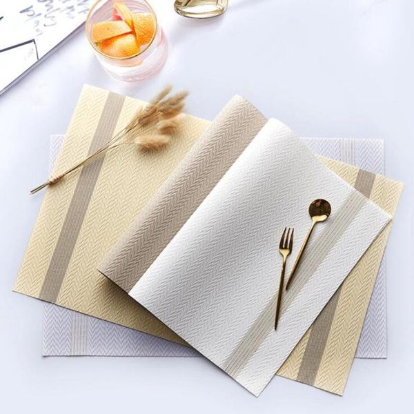 

mats & pads placemats weave coasters set de table mat non slip heat resistant stain home decoration placemat for dining