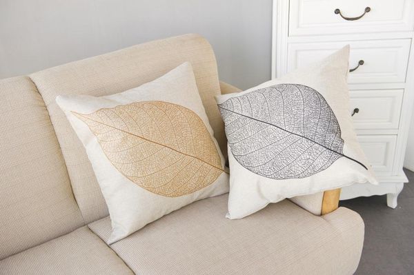 

cotton linen comfort kids bedding sets pillowcase gift pillow cover gold black leaf case