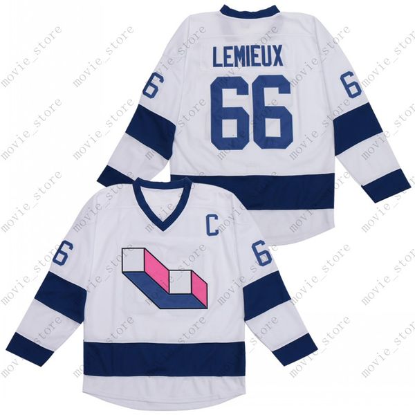 

men's #66 mario lemieux ice hockey jersey laval voisine stitched, Black;red