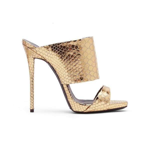 

sandal gold sandals mesh women's thin fish mouth banquet shoes, Black