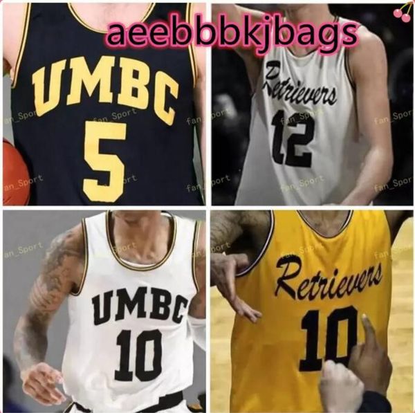 

ncaa college umbc retrievers basketball jersey 21 sam schwietz 22 ricky council ii 23 max curran 30 daniel akin 33 arkel lamar custom stitch, Black