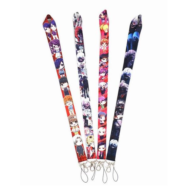 

cell phone straps & charms cartoon japan anime tokyo ghoul lanyard key chain id neck holder badge wholesale