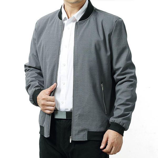 

men's jackets max chest 145cm baseball jacket men 2021 spring autumn brand clothing -5xl 6xl 7xl 8xl smart casual plus size, Black;brown