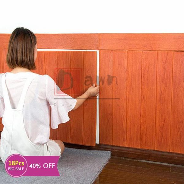 

wood grain waterproof wall sticker self-adhesive anti-collision decal house decoration stickers home decor living room wallpapers