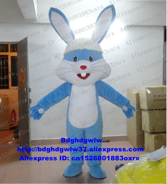 Maskottchen-Kostüme, blauer Osterhase, Osterhase, Kaninchen, Hase, Maskottchen-Kostüm für Erwachsene, Zeichentrickfigur, Boden, Show, wettbewerbsfähige Produkte zx1265