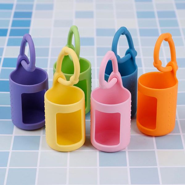 

storage bottles & jars 15ml silicone essential oil bottle protector protective case cover for travel 4.2*3cm 1pcs