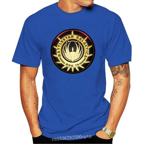 

men's t-shirts battlestar galactica logo t-shirt s-5xl tee, White;black