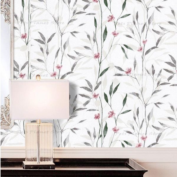 

wallpapers self adhesive flower wall sticker watercolor forest peel and paste wallpaper detachable