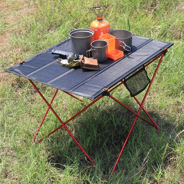 

collapsible folding ultralight portable table for picnic, camp, beach, boat camp furniture
