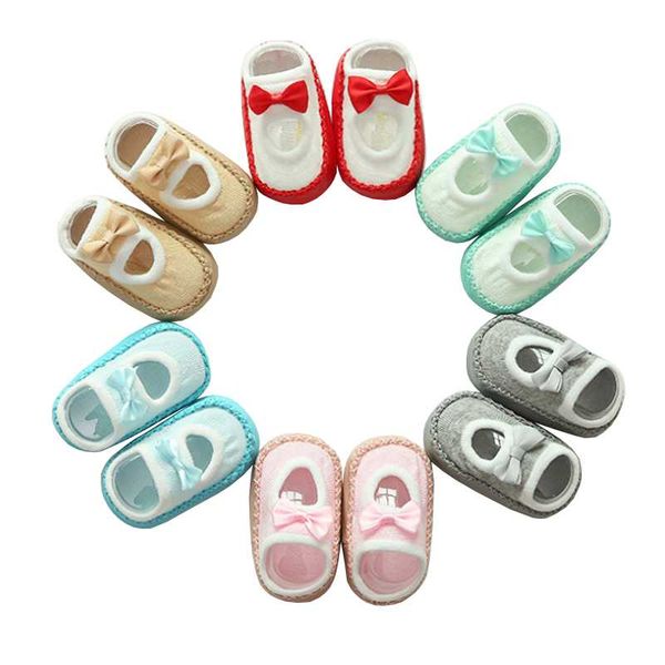 

socks girls boys baby toddler shoes soft-soled kids foot sock, Pink;yellow