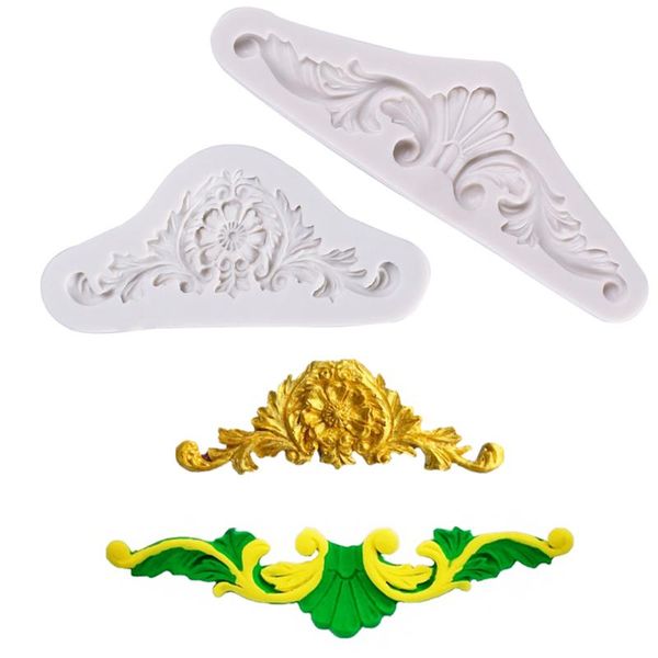 

cake tools european lace chocolate silicone mold fondant candy molds cookies pastry biscuits mould baking decoration