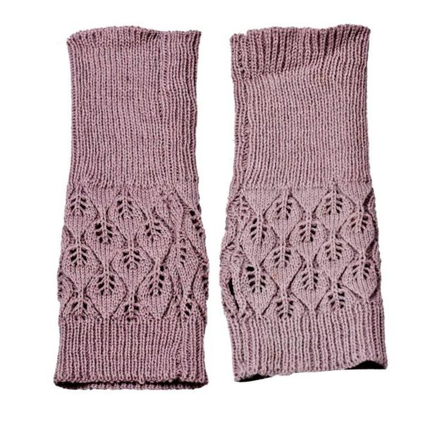 

five fingers gloves winter for women warm hollow out knitted punk fingerless cuff warmer knit, Blue;gray