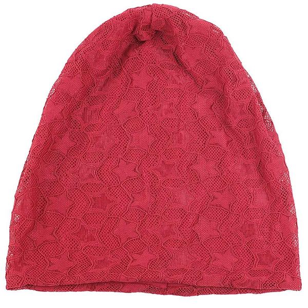 

beanie/skull caps geebro women star shape mesh double-layer casual soft skullies beanies elastic warm cap winter breathable hats bonnet, Blue;gray