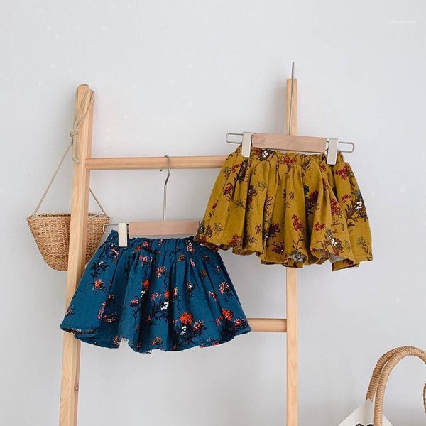

skirts bohemian style baby girls fashion floral mini for toddler princess children clothes beachwear1, Blue