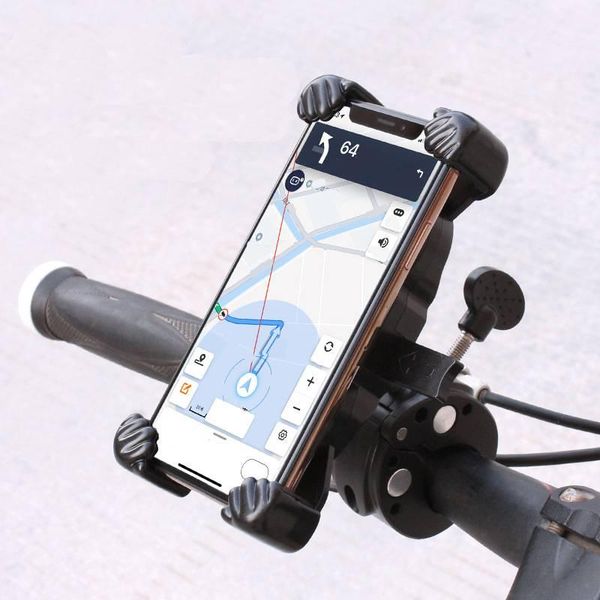 

cell phone mounts & holders universal mount stand riding bracket motorcycle mobile holder automatically locks shockproof smartphone for bike
