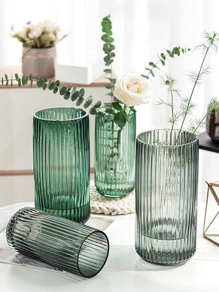 

nordic modern glass vases flowers home minimalist creativity vase decoration bedroom living room decor bc50hp