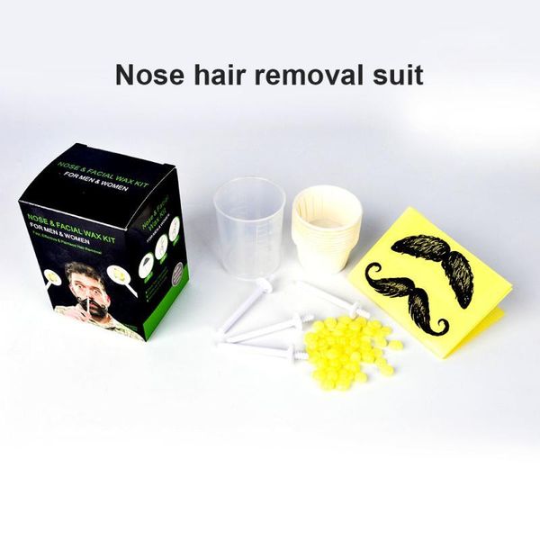 

nose hair removal set cleaner, men and women sticky trimming wax trimmer bean clean electric & ear trimmers