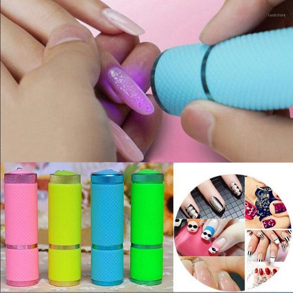 

professional nail gel fast dry cure art dryer tools mini led uv lamp portable1