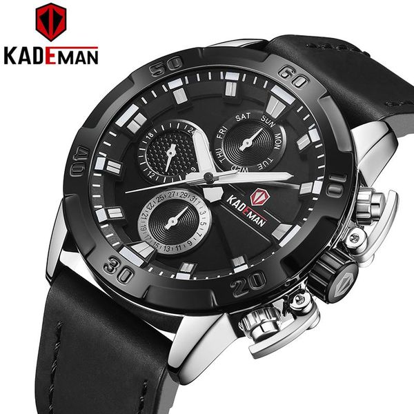 

watch men fashion sport quartz clock mens watches leather military waterproof relogio masculino wristwatches, Slivery;brown