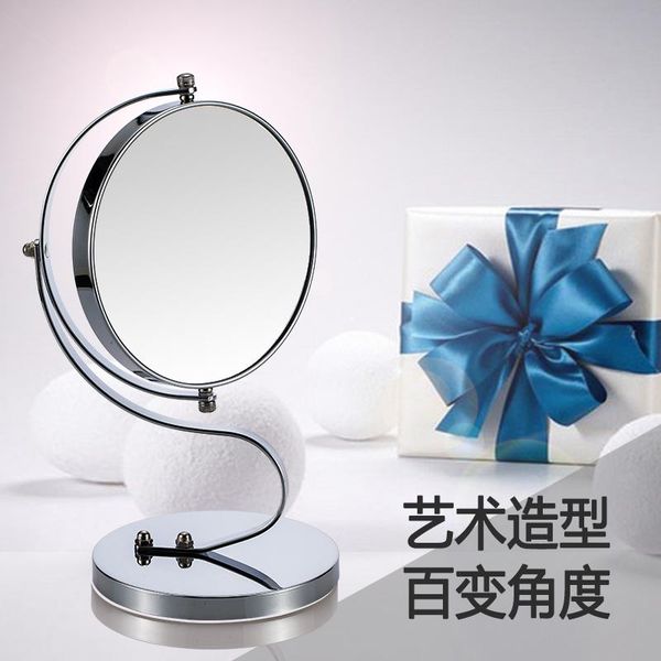 

mirrors deskprincess desk large hd double-sided round creative jewelry s portable makeup mirror