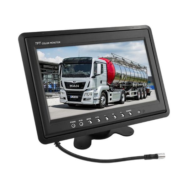 

car video universal 9" hd screen monitor 1024*600 security parking assistance rca rear view reversing lcd tft display
