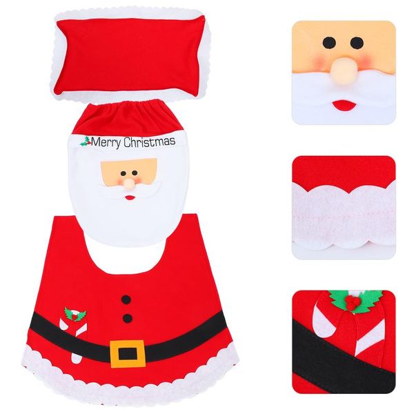 

toilet seat covers 1 set christmas rug decor funny bathroom cushion