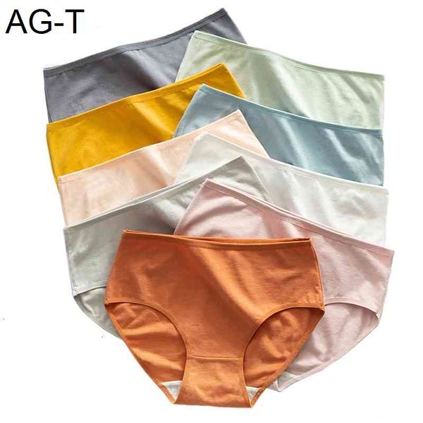 

xl 9 colors cotton panties women seamless briefs simple mid-rise lingerie girl panty breathable female underwear, Black;pink