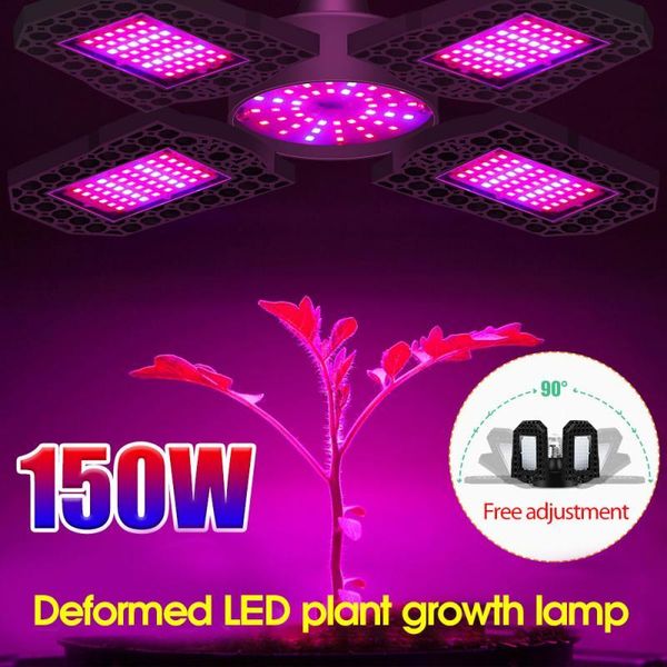 

folding led plant light indoor red and blue spectrum succulent growth e27 deformed seedling planting growing lamps grow lights