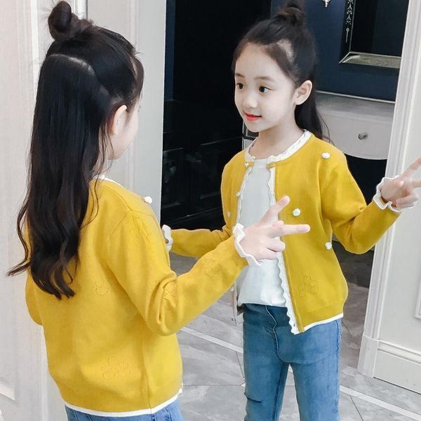 

pullover baby girls sweater spring toddler cardigan coat jacket cotton knitting girl infant, Blue