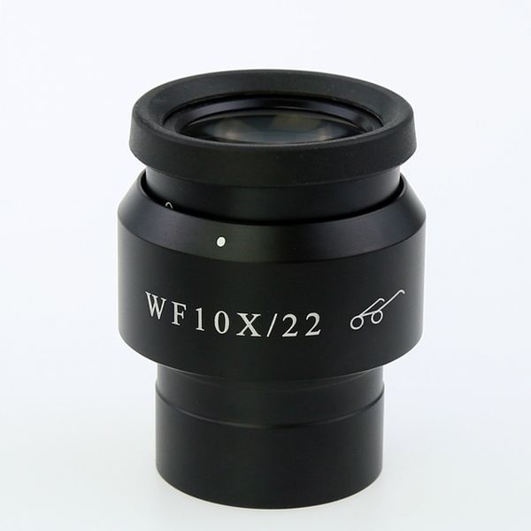 Altre lenti WF10X/22MM Microscopio Oculare Punto alto Ampio campo Binoculare Trinoculare Accessori per lenti stereo Diottrie regolabili