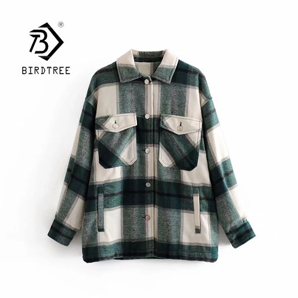 

22 colour plaid coats fall winter women batwing sleeve pocket jackets casual single breasted outerswear c09621r 210419, Black;brown