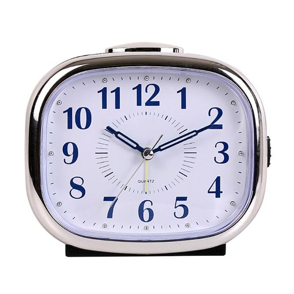 

other clocks & accessories silent sweep bedside luminous large display alarm clock battery powered desk with night light home use decoration