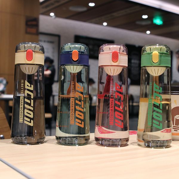 

plastic bottles fresh transparent bouncing cover tea cup with rope strainer outdoor bottle sportcups for drinking sports cups water kettle m