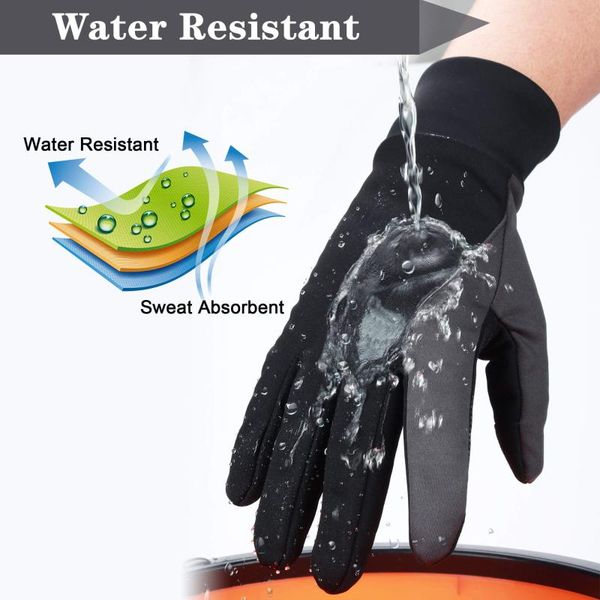 

ski gloves running touch screen sports winter outdoor warm windproof waterproof below zero driver for men women