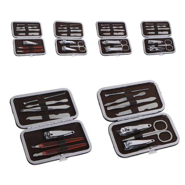 

nail art kits 7pcs men women stainless steel manicure pedicure clipper set travel grooming tool