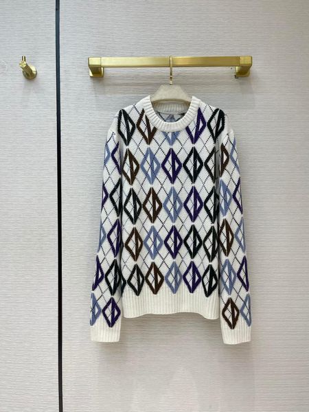 

women's sweaters ladies 2021 fashion long-sleeved casual jacquard knitted sweater 0118, White;black