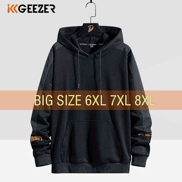 

men hoodies 68% cotton sweatshirts 5xl 6xl 7xl 8xl plus size streetwear hooded sportswear male black 2020 spring autumn hip hop w220221