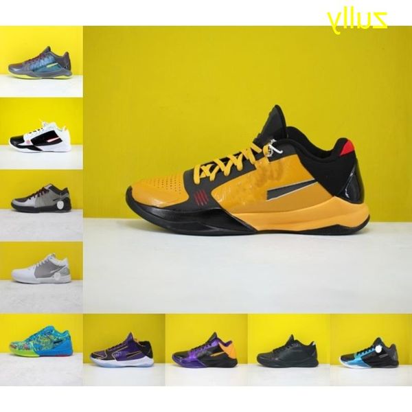

2021 high basketball zoom kb5 5s quality lee yellow bruce shoes zk5 champ lakers sneakers protro mens 5x chaos mamba 2k20 zk 5 v gold p grtj, Black