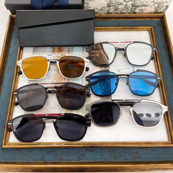 

2021 new family huangxuan star net red same personality frosted frame sunglasses women's al13.5, White;black