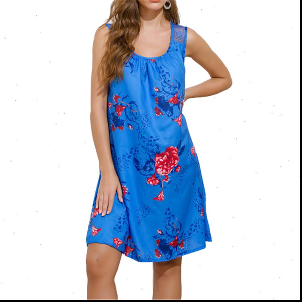 

elegant womens dress lace sleeveless tank summer plus size 5xl beach boho women print loose casual mini dresses, Black;gray