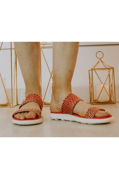 

slippers women red beige light thick soled, Black