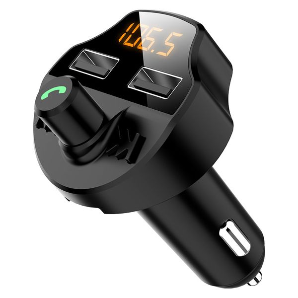 Araba Adaptörü USB Şarj Bluetooth Kiti Kablosuz FM Verici MP3 Müzik Çalar İşlevli Cep Telefonu Hızlı Şarj Handsfree Arama Desteği TF Kart U Disk