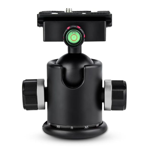 

tripod heads mefury ball head rotating panoramic with 3pcs 1/4" to 3/8" screw adapter silver