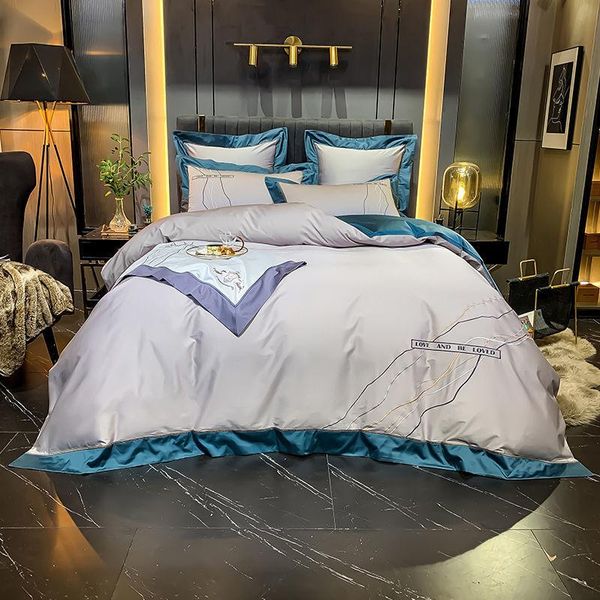 

bedding sets high-grade long-staple cotton four-piece quilt cover sleeping el european